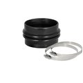 Afe Straight, 3.75 Inch Diameter x 2.5 Inch L, Double Bellow, Black, Silicone, With 2 Worm Gear Clamp 59-00084